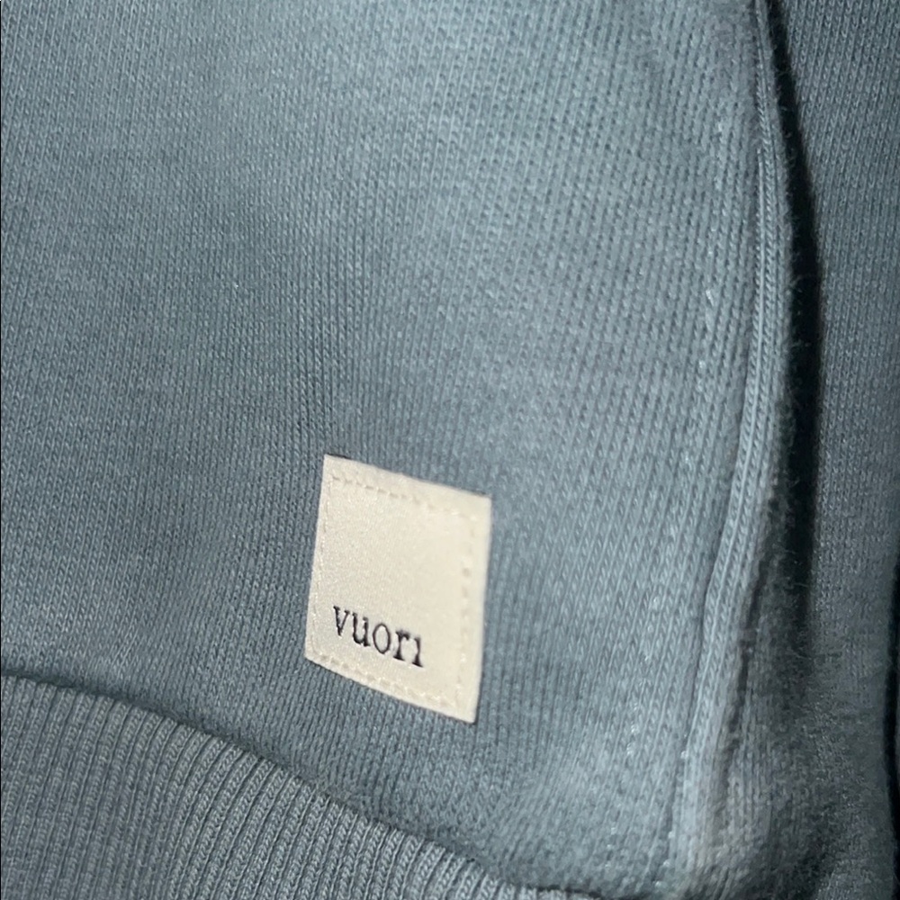 Vuori Forest Green Half-Zip Hoodie Sweater - Picture 2 of 5